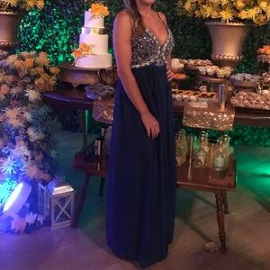 Embroidered formal dress